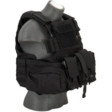 Flyye Industries 1000D Cordura Large Recon Vest w/ 9 Pouches [LRG] - BLACK