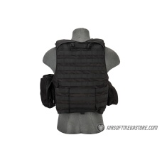 Flyye Industries 1000D Cordura Large Recon Vest w/ 9 Pouches [LRG] - BLACK