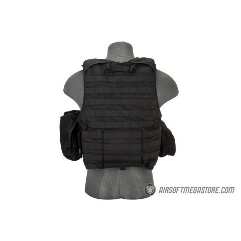Flyye Industries 1000D Cordura Large Recon Vest w/ 9 Pouches [LRG] - BLACK