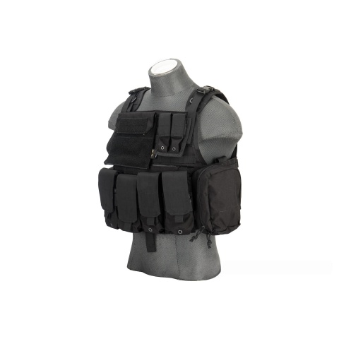 Flyye Industries 1000D Cordura MOLLE Tactical Vest w/ Pouches [MED] (Black