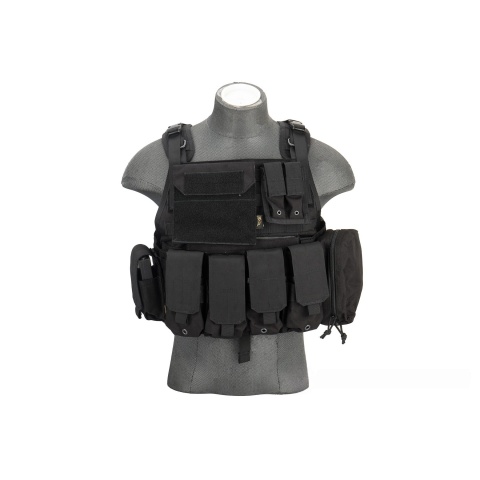 Flyye Industries 1000D Cordura MOLLE Tactical Vest w/ Pouches [MED] (Black