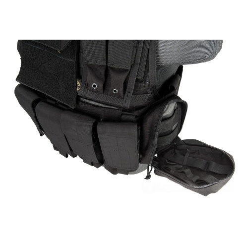 Flyye Industries 1000D Cordura MOLLE Tactical Vest w/ Pouches [MED] (Black