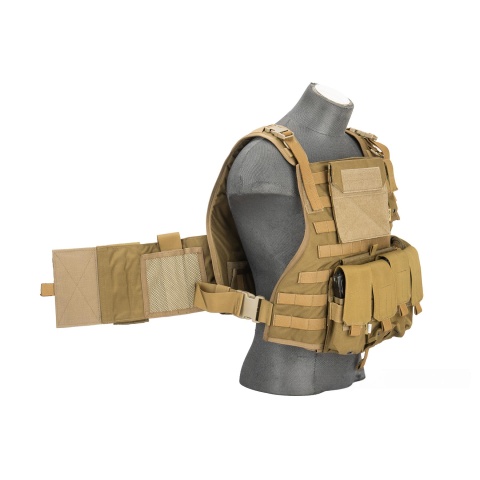 Flyye Industries 1000D Cordura MOLLE Tactical Vest w/ Pouches [LRG] (Coyote Brown)