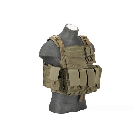 Flyye Industries 1000D Cordura MOLLE Tactical Vest w/ Pouches [MED] (Ranger Green)