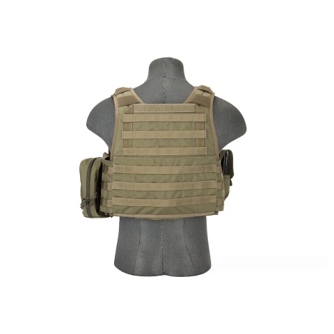 Flyye Industries 1000D Cordura MOLLE Tactical Vest w/ Pouches [MED] (Ranger Green)
