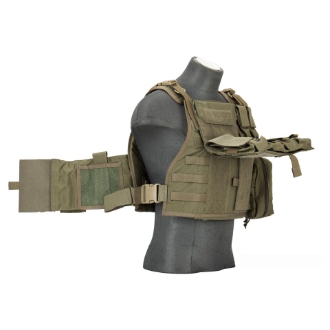 Flyye Industries 1000D Cordura MOLLE Tactical Vest w/ Pouches [MED] (Ranger Green)