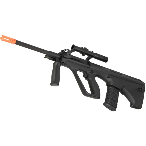 GHK AUG A1 Gas Blowback Airsoft Rifle - BLACK