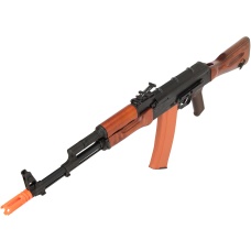 GHK GK74 AK47 Full Metal Real Wood Furniture GBB Airsoft Rifle - BLACK