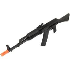 GHK AK74 AKS-74MN Steel Receiver Gas Blowback Airsoft Rifle - BLACK