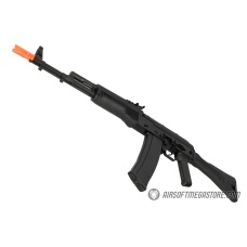 GHK AK74 AKS-74MN Steel Receiver Gas Blowback Airsoft Rifle - BLACK