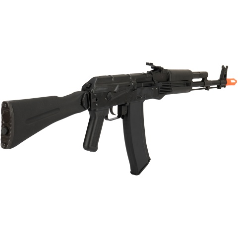 GHK AK74 AKS-74MN Steel Receiver Gas Blowback Airsoft Rifle - BLACK
