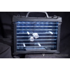 WE-Tech P-Virus Two Tone Full Metal Gas Blowback Airsoft Pistol w/ LED Display Case  (Color: Black & Silver)