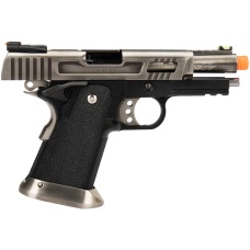 WE Tech 3.8 Hi-Capa Velociraptor Gas Blowback Airsoft Pistol - SILVER