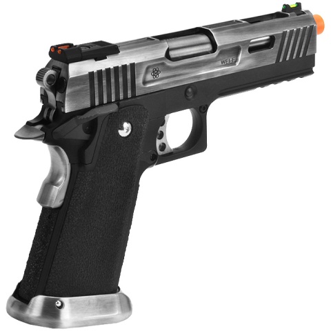 WE Tech 4.3 Allosaurus Full Metal Hi-Capa Gas Blowback Airsoft Pistol - BLACK