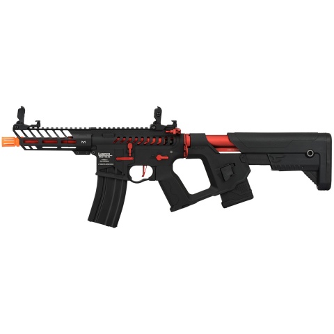 Lancer Tactical Low FPS Enforcer Needletail Skeleton M4 Airsoft Rifle (Color: Black & Red)