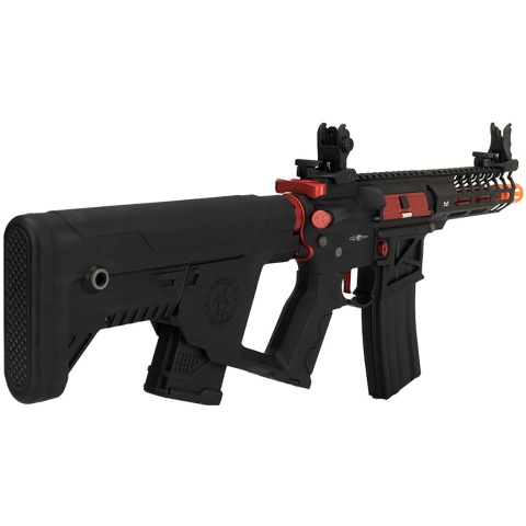 Lancer Tactical Low FPS Enforcer Needletail Skeleton M4 Airsoft Rifle (Color: Black & Red)