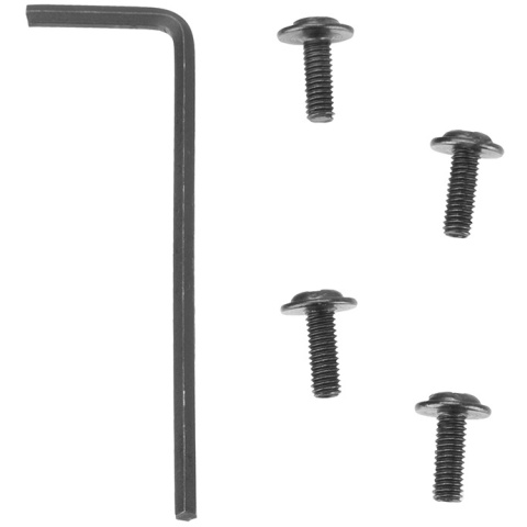 G-Force Vertical M4 Polymer Pistol Grip for Airsoft Rifles - BLACK