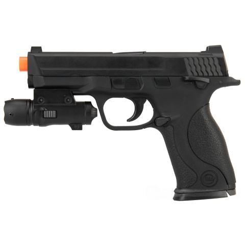 UK ARMS G53 Airsoft Spring Pistol w/ Laser - BLACK