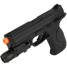 UK ARMS G53 Airsoft Spring Pistol w/ Laser - BLACK