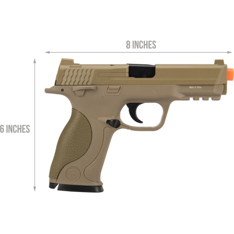 UK ARMS G53 Airsoft Spring Pistol w/ Laser - TAN