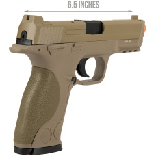 UK ARMS G53 Airsoft Spring Pistol w/ Laser - TAN