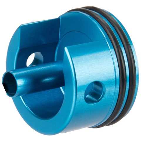 Lancer Tactical CNC Aluminum Cylinder Head for Version 2 Airsoft AEG Gearboxes - BLUE