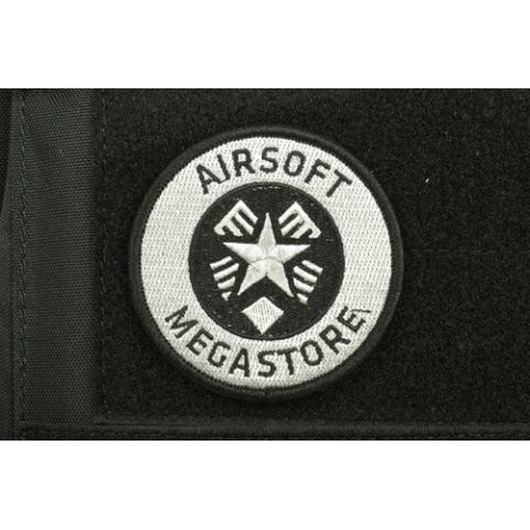 AMS Airsoft Megastore Logo Patch - BLACK - Hi-Fidelity Patch Series