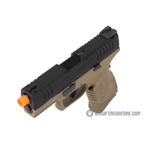 WE Tech X-Tactical 3.8 Compact Gas Blowback Airsoft Pistol - TAN