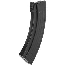 GHK 40rd Metal AK Gas Magazine for Airsoft Rifles- BLACK