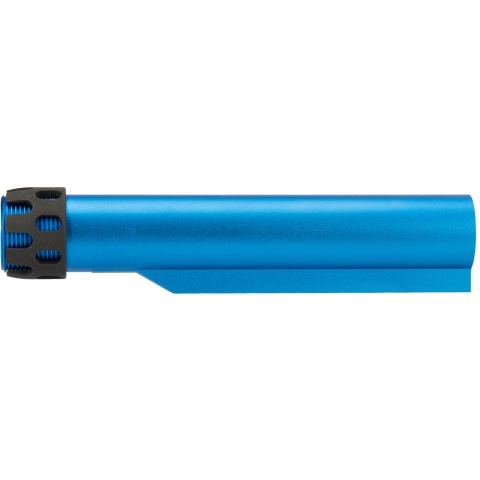 Lancer Tactical Buffer Tube, Extended End Plate, and Enhanced Castle Nut - BLUE