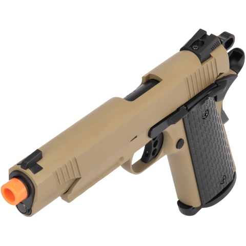 Army Armament Full Metal R28 1911 Desert Warrior GBB Airsoft Pistol - TAN