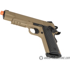 Army Armament Full Metal R28 1911 Desert Warrior GBB Airsoft Pistol - TAN