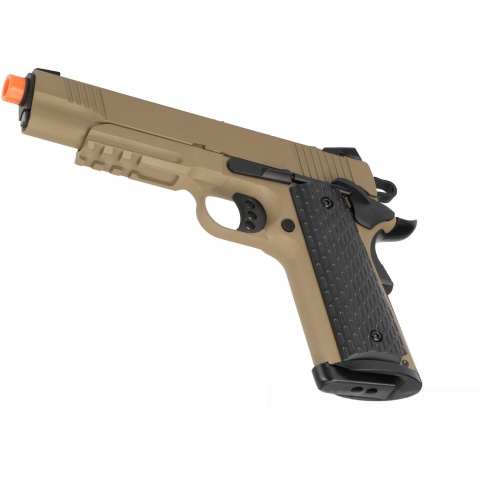 Army Armament Full Metal R28 1911 Desert Warrior GBB Airsoft Pistol - TAN