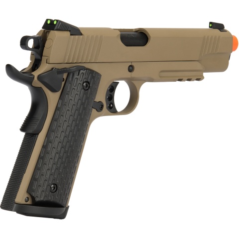 Army Armament Full Metal R28 1911 Desert Warrior GBB Airsoft Pistol - TAN