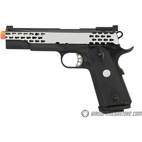 Army Armament Full Metal R30 1911 Gas Blowback Airsoft Pistol - BLACK / SILVER