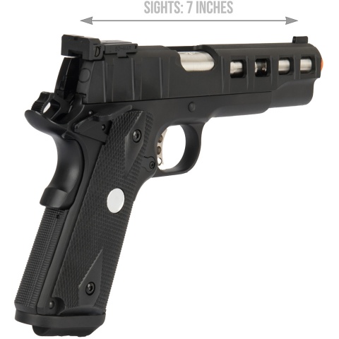 Army Armament Full Metal R30 1911 Gas Blowback Airsoft Pistol - BLACK