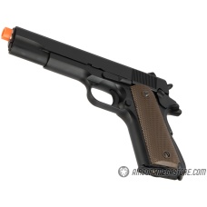 Army Armament Full Metal R31 1911 Gas Blowback Airsoft Pistol w/ Silver Barrel - BLACK