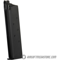 Army Armament Full Metal R31 1911 Gas Blowback Airsoft Pistol w/ Silver Barrel - BLACK