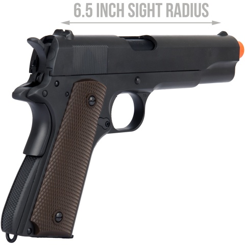 Army Armament Full Metal R31 1911 Gas Blowback Airsoft Pistol w/ Black Barrel - BLACK