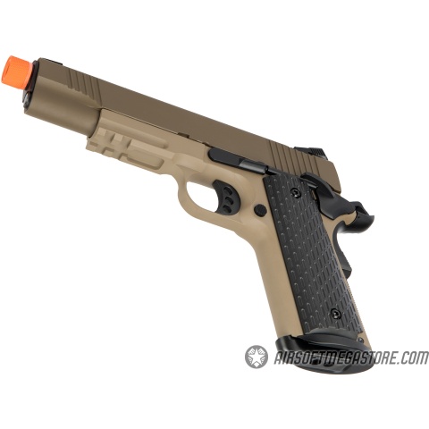 Army Armament Full Metal R28 1911 Gas Blowback Airsoft Pistol - TAN