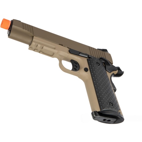 Army Armament Full Metal R28 1911 Gas Blowback Airsoft Pistol - TAN