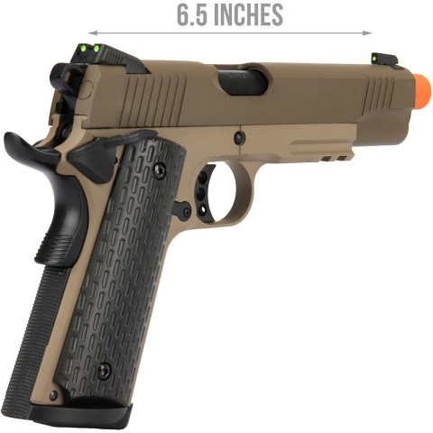Army Armament Full Metal R28 1911 Gas Blowback Airsoft Pistol - TAN