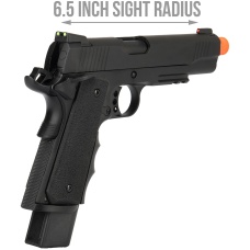 Army Armament Full Metal R32 Gas Blowback Airsoft Pistol - BLACK