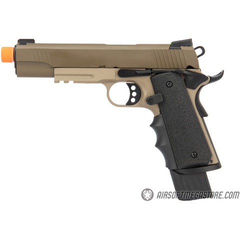 Army Armament Full Metal R32 Gas Blowback Airsoft Pistol - TAN