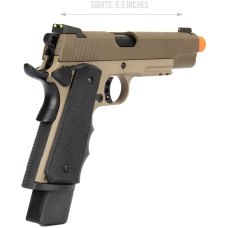 Army Armament Full Metal R32 Gas Blowback Airsoft Pistol - TAN