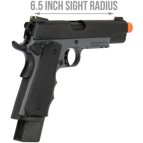 Army Armament Full Metal R32 Gas Blowback Airsoft Pistol - DARKSTORM