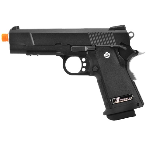 WE-Tech Full Metal Hi-Capa 4.3 Compact Gas Blowback Airsoft Pistol (Color: Black)