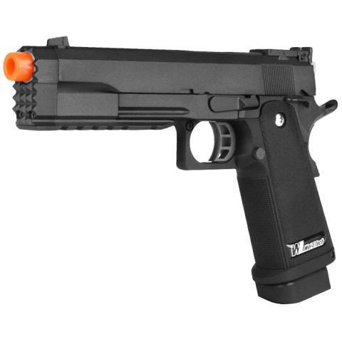 WE Tech Full Metal Hi Capa 5.2 R Version GBB Airsoft Pistol - BLACK
