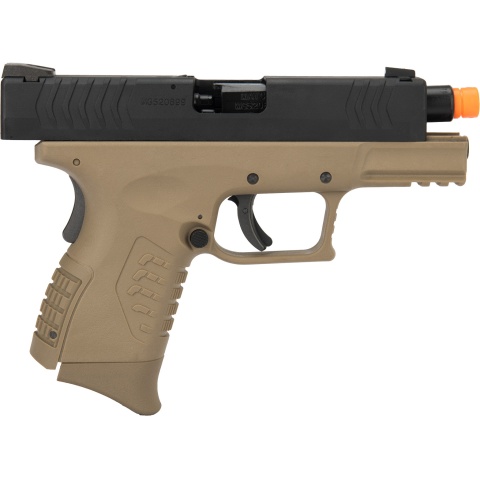 WE Tech X-Tactical 3.8 Compact Gas Blowback Airsoft Pistol w/ 2 Mags (Tan)