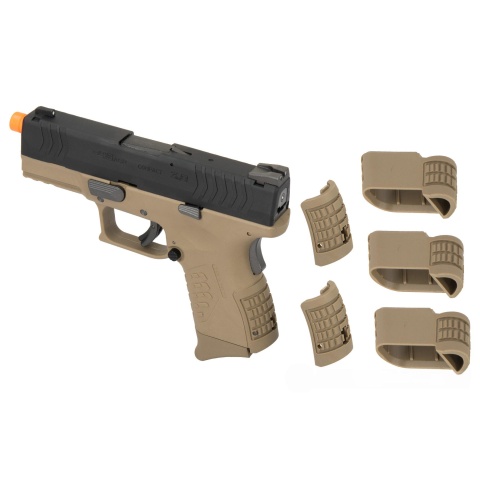 WE Tech X-Tactical 3.8 Compact Gas Blowback Airsoft Pistol w/ 2 Mags (Tan)